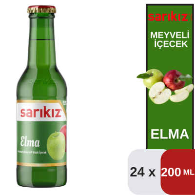 Sarıkız 200 ml Elmalı Maden Suyu Koli 24 lü - 1
