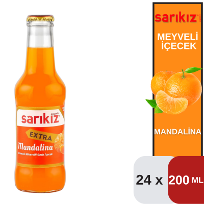 Sarıkız 200 ML Ext.Mandalina Maden Suyu Koli 24 lü - 1