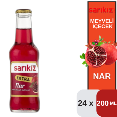 Sarıkız 200 ML Ext.Nar Maden Suyu Koli 24 lü - 1