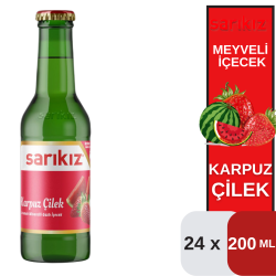 Sarıkız 200 ML Karpuz-Çilekli Maden Suyu Koli 24 lü - 1