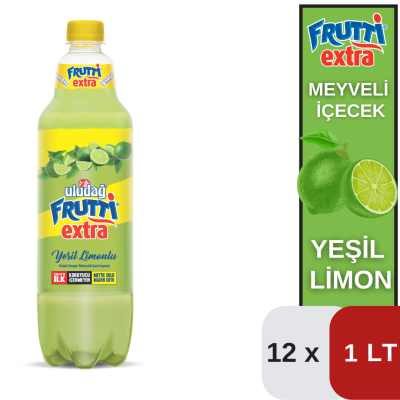Uludağ 1 LT Frut.Ext.Yeşil Limon Koli 12 li - 1