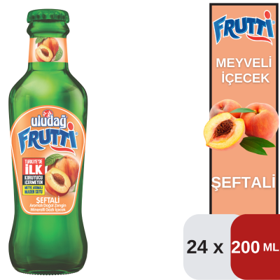 Uludağ 200 ML Frut.Şeftali Koli 24 lü - 1