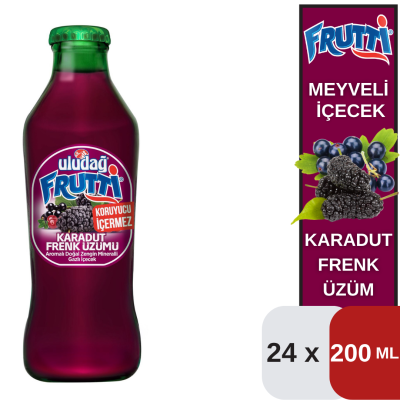 Uludağ 200 ML Frutti K.Frenk Üzüm Koli 24 lü - 1