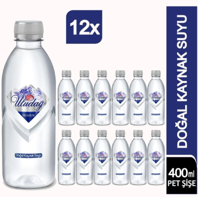 Uludağ 400 ML Premium Kaynak Suyu Koli 12 li - 1