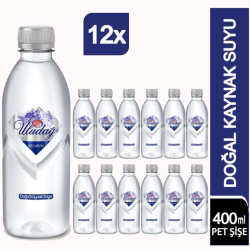Uludağ 400 ML Premium Kaynak Suyu Koli 12 li - ULUDAĞ