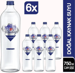 Uludağ 750 ML Premium Kaynak Suyu Koli 6 li - ULUDAĞ