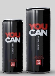 You Can Siyah Kutu 250 ml Enerji İçeceği Koli 24 lü - KRİSTAL KOLA